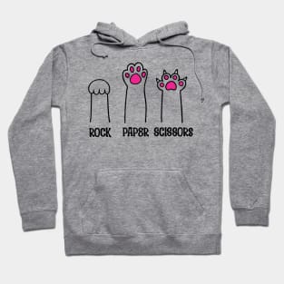 Rock Paper Scissors-Pink Hoodie